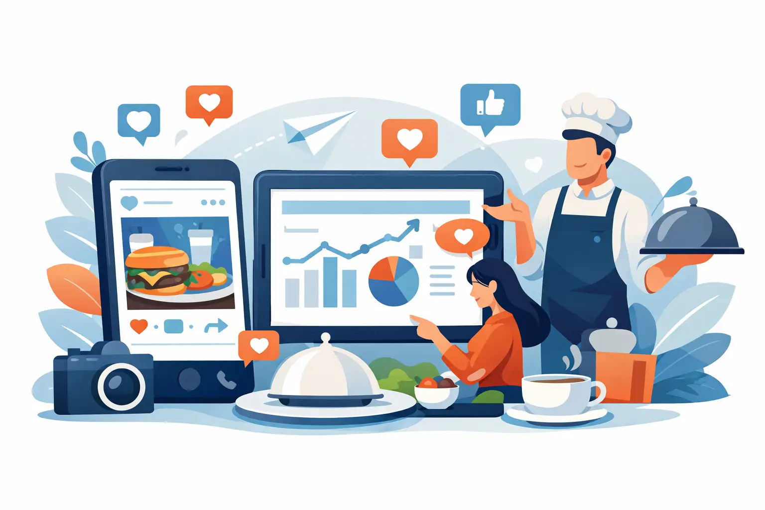 Gestión de redes sociales para restaurantes