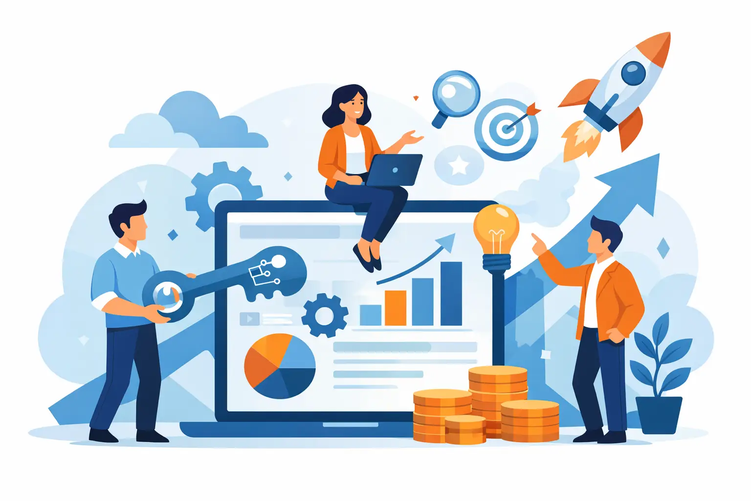 Servicio llave en mano digital para crecer