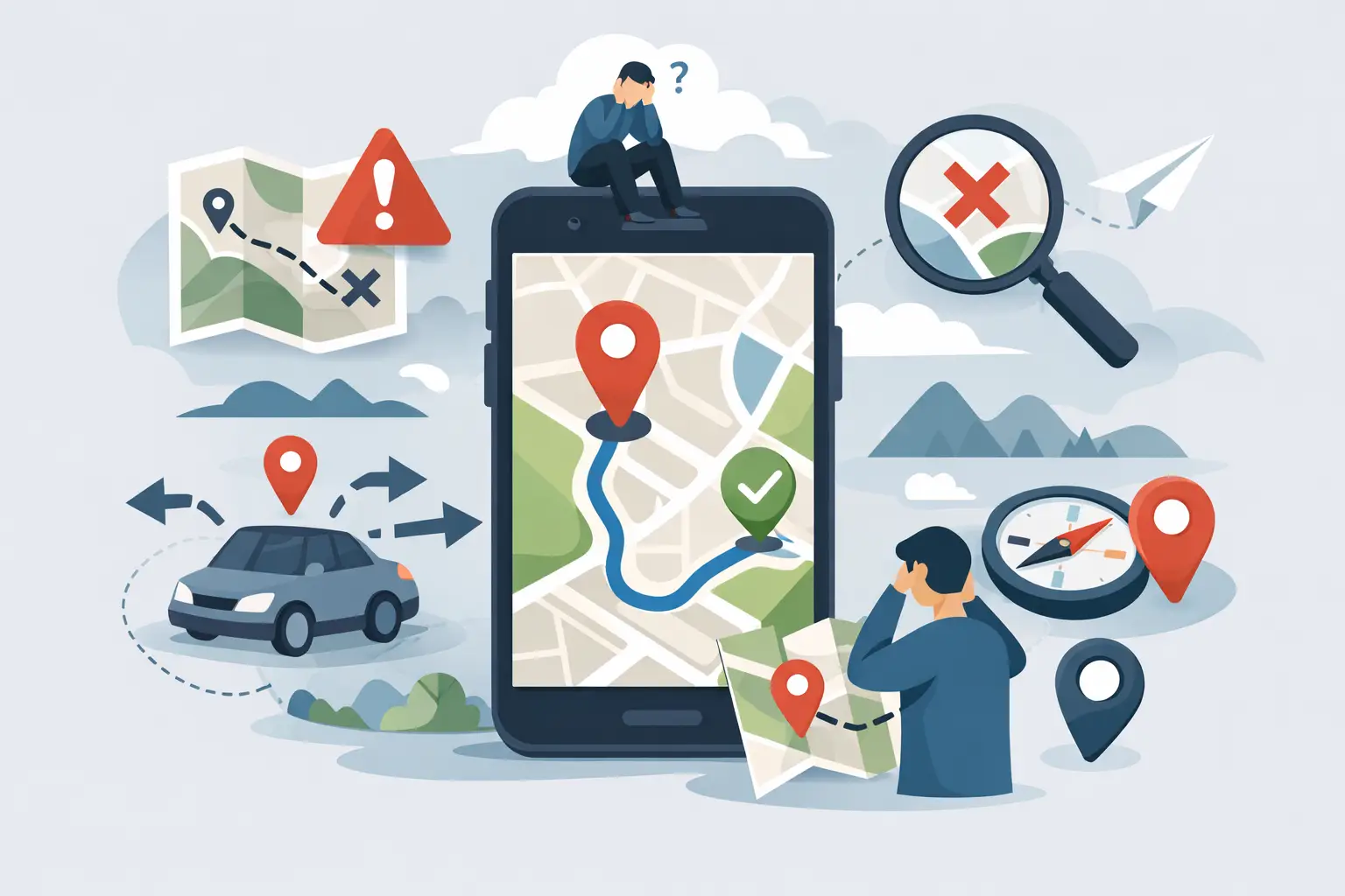 9 errores comunes en Google Maps