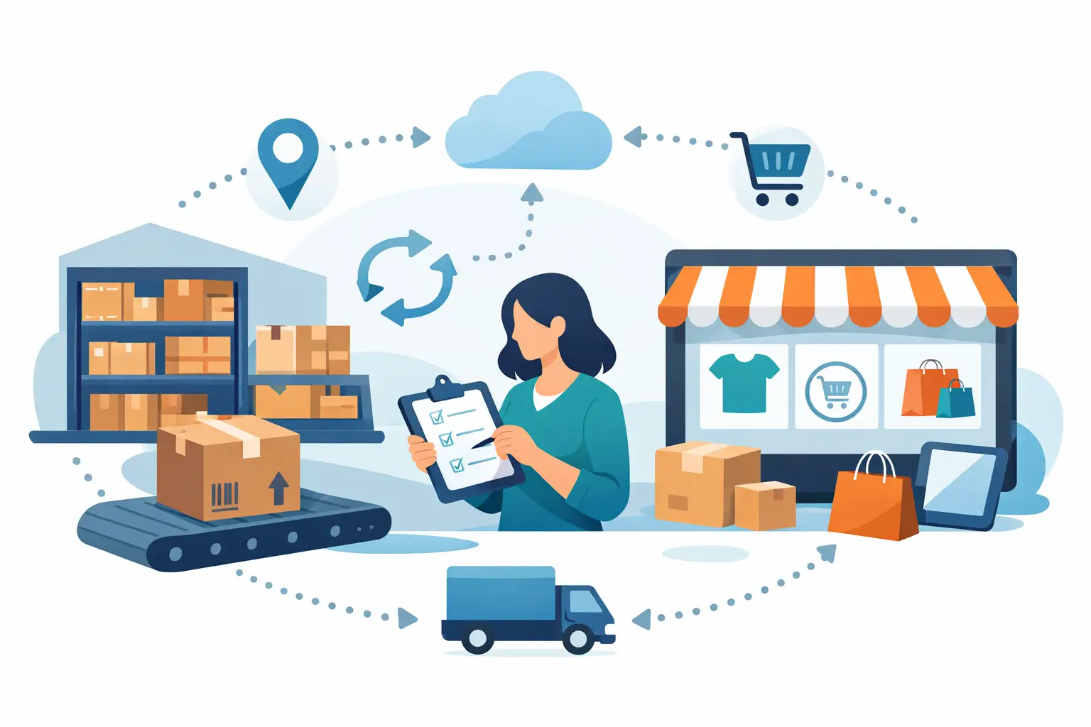 Cómo conectar tienda e inventario sin caos