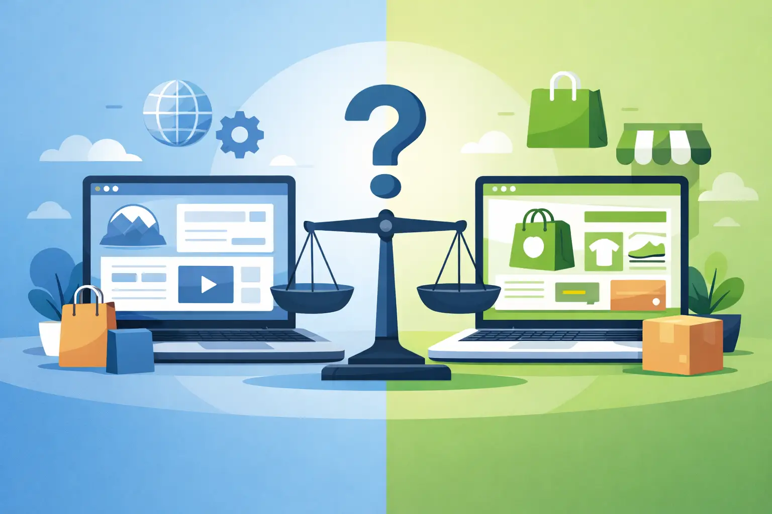 WordPress o Shopify para negocio: qué conviene