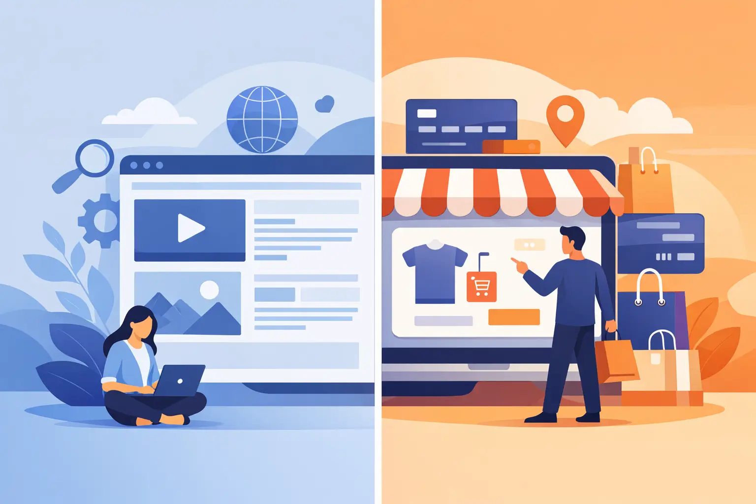Página web o tienda online: cuál te conviene