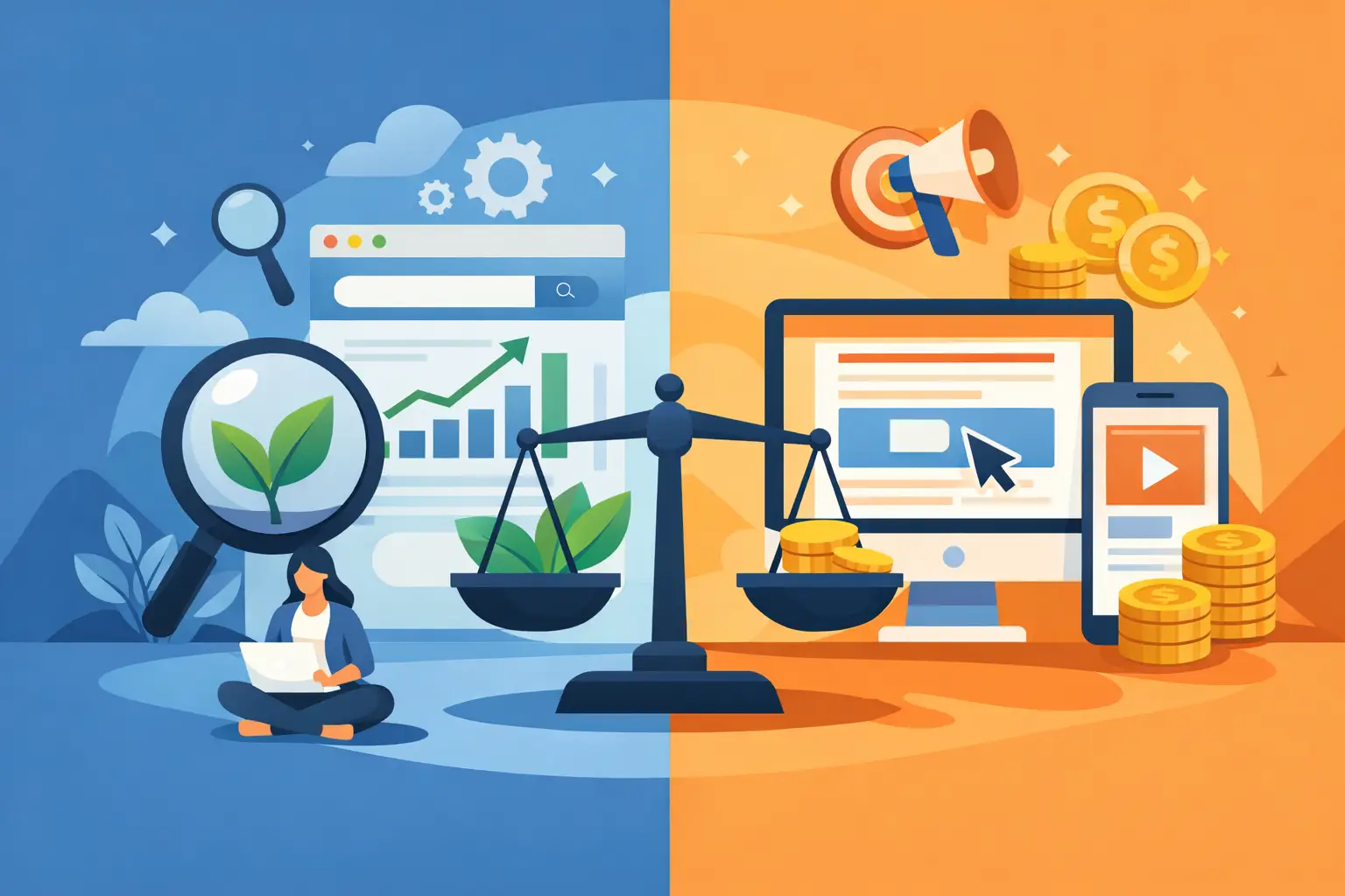 SEO orgánico vs Google Ads: qué conviene más