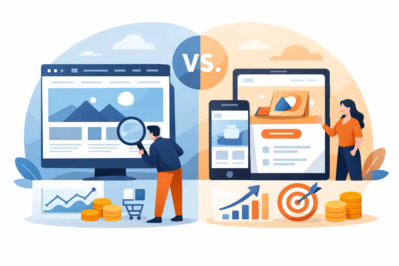Página web o landing page: cuál vende más